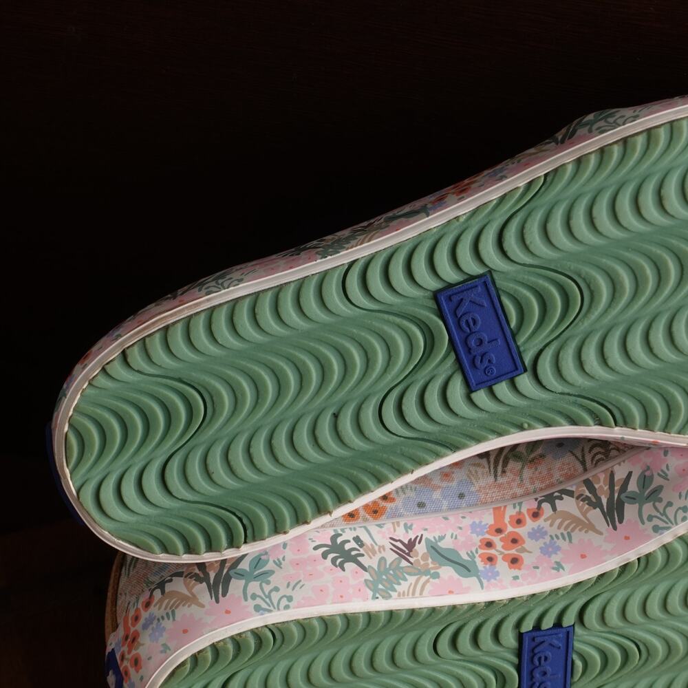 Keds x Rifle Paper Co. Sneakers WMS SZ 7 Double Decker Meadow Floral Casual Shoe - Picture 8 of 11